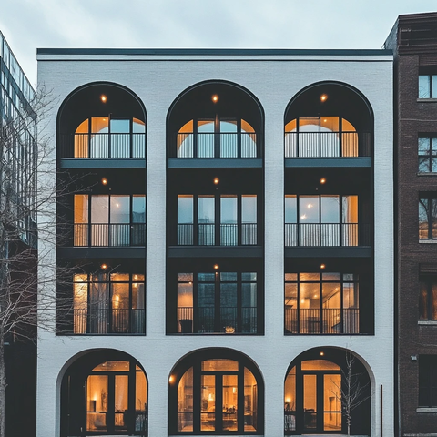 拱形窗精品公寓楼