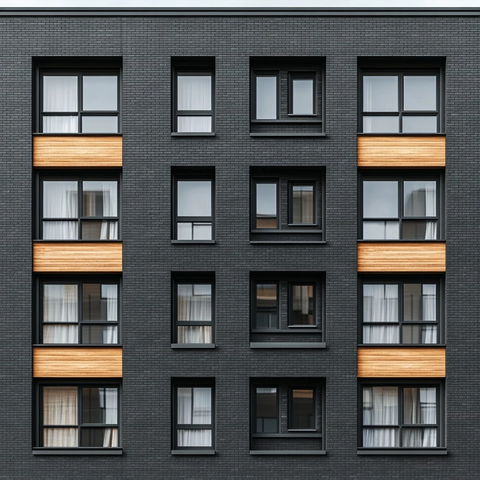 简约北欧砖木外墙公寓