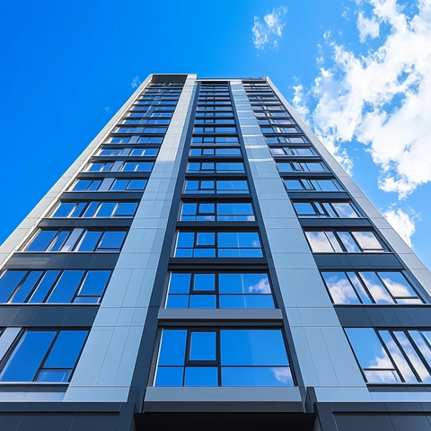 高端住宅高层建筑塑料窗