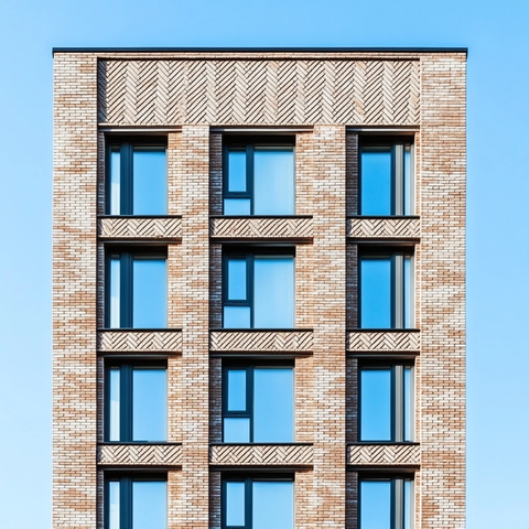 层建筑砖纹装饰