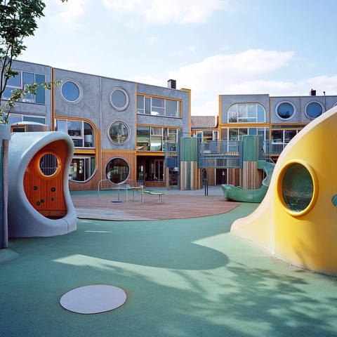 学校游乐场预制建筑