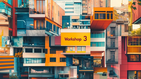 现代建筑立面拼贴工作坊标识