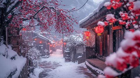 雪韵古巷