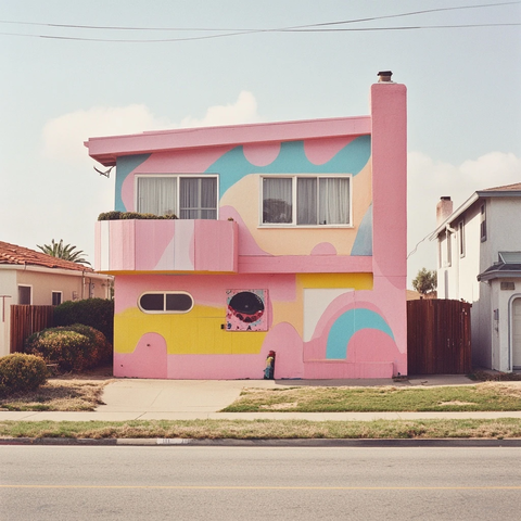 奇特房屋与普通住宅对比