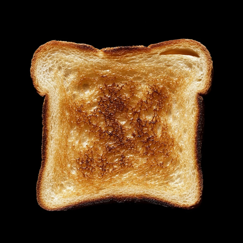 烘焙吐司顶部视角