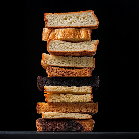 面包塔层层叠放