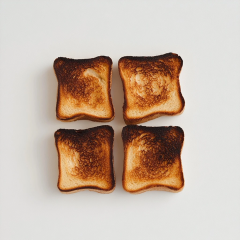 烤焦吐司贴白墙