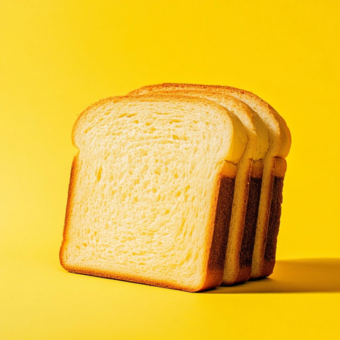 切片面包平铺前视图