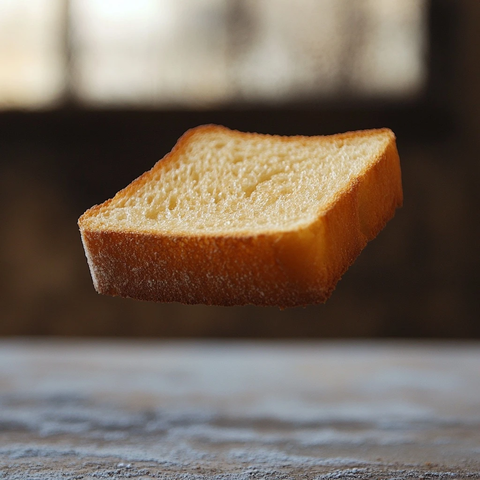 空中漂浮的面包