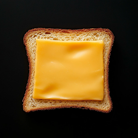 面包切片配美国奶酪