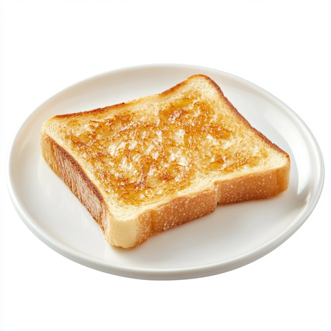 半片吐司切片白盘装