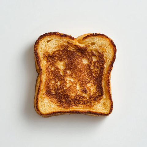 直接俯瞰视角的法式吐司