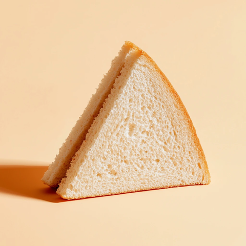 三角面包片叠加无馅料