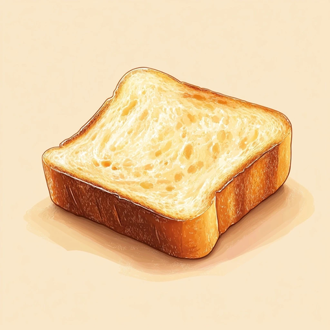 烤金黄色布里欧切片