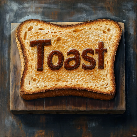 吐司面包艺术作品
