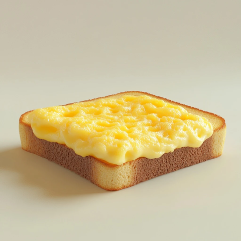 鸡蛋吐司软材质渲染