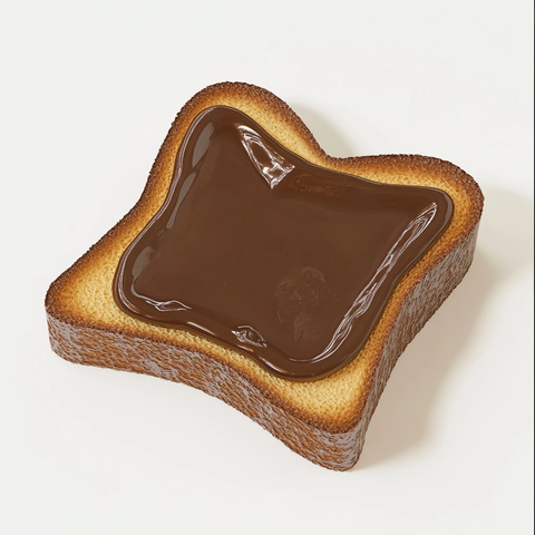 巧克力面包片风格