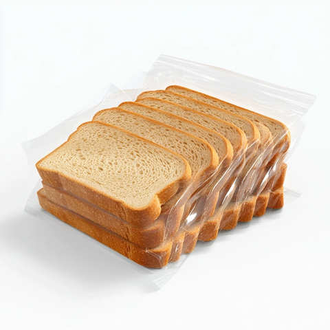 透明塑料包装切片面包