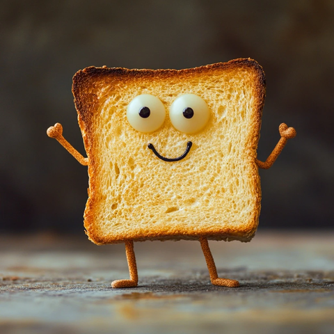 会动的吐司面包角色