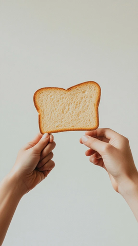 手递纸板面包切片