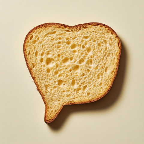 面包形状对话泡泡设计