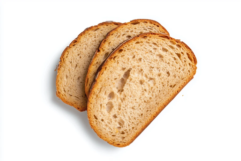 面包片与果酱摆放