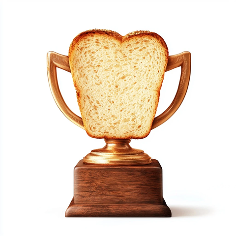 面包制作奖杯雕塑