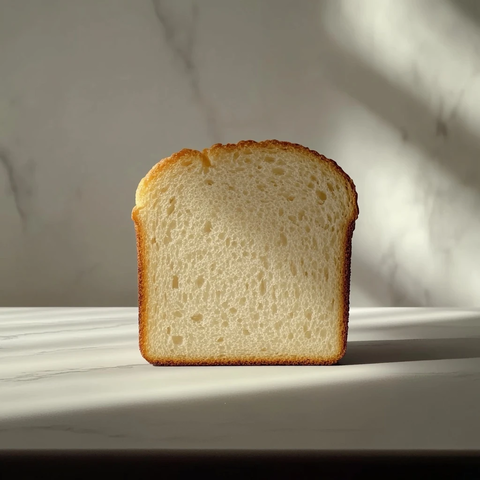 面包切片白色背景细节丰富