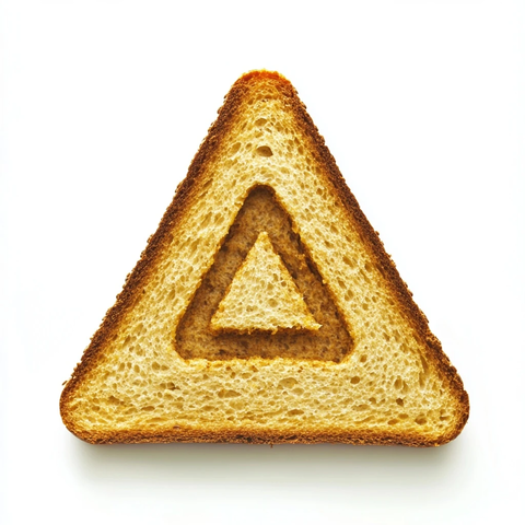 面包切片制成危险标志