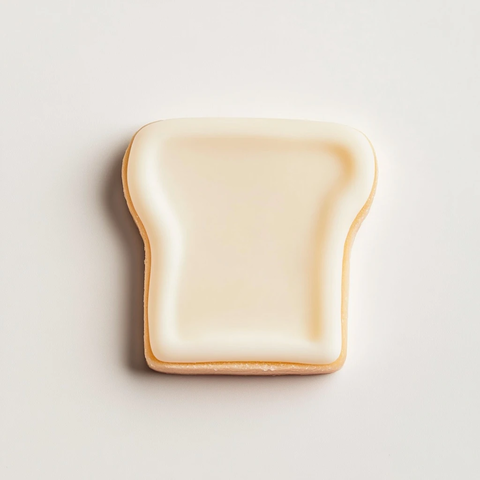 软糖切片面包顶视图