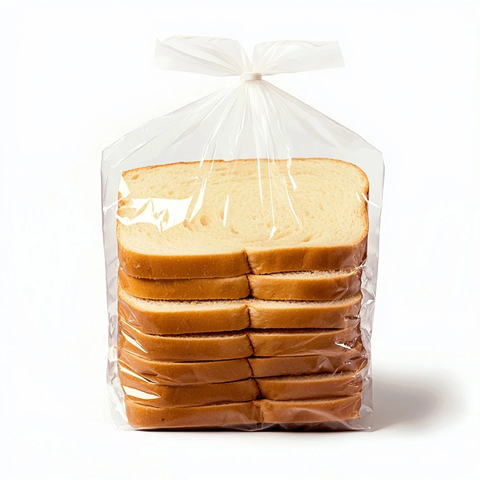 未切片面包包装封口展示