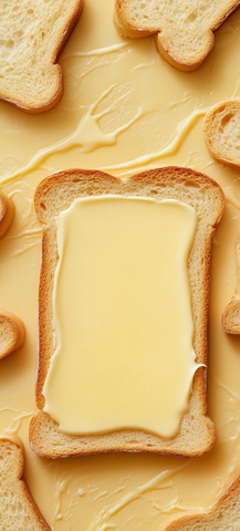 切片面包框与融黄油