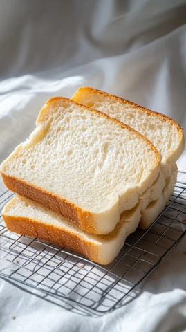 切片白面包网状网格背景