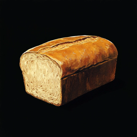 面包插图老式风格