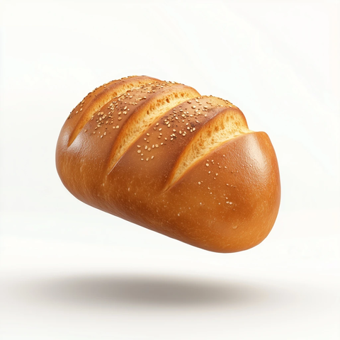 悬浮芝麻面包渲染