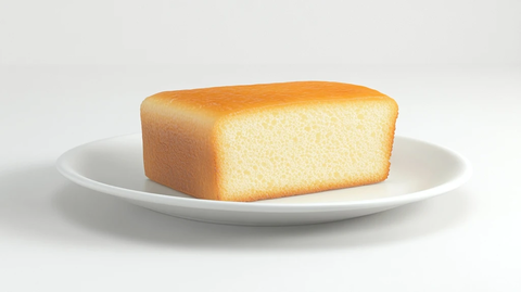 面包切片放在白色盘子