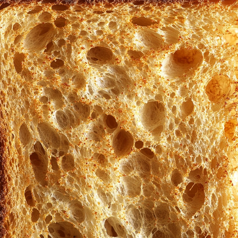 烤面包片纹理特写