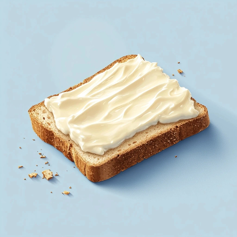 奶油面包切片白巧克力
