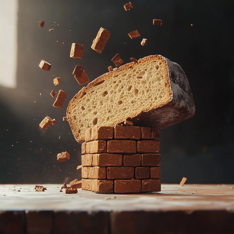 面包支撑倒塌砖墙