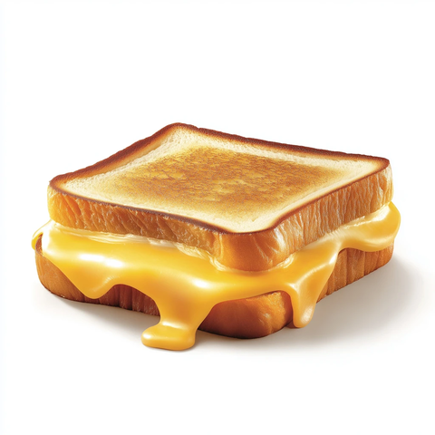 烤奶酪三明治奶酪溢出