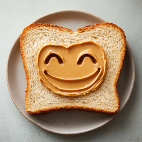 花生酱笑脸面包片