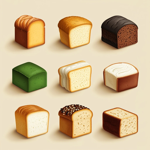 小麦面包与黑麦面包图标