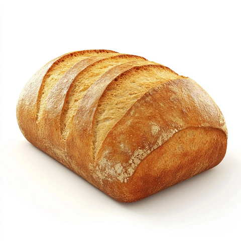 温暖金黄色面包渲染