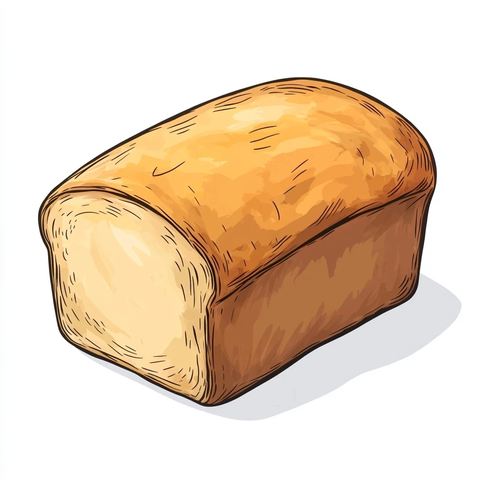 面包花式艺术插画