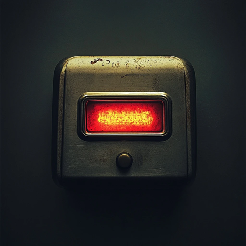 深夜俯视视角烤面包机