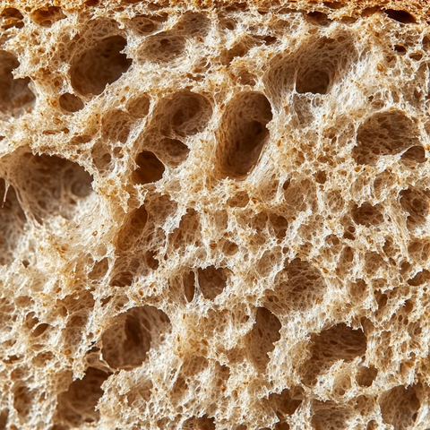 全麦面包内部结构