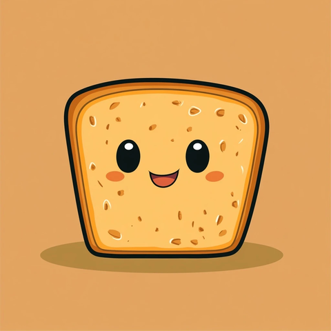 说话的吐司角色设计