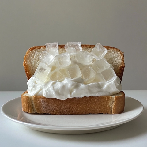 冰块奶油三明治夹心