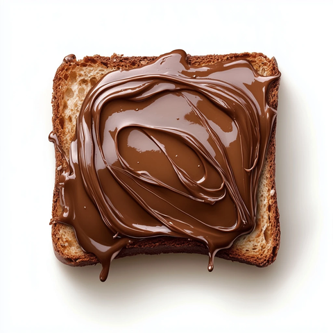 巧克力酱滴落白瓷盘