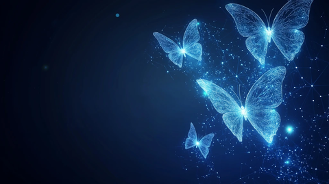 数字蝴蝶星座全息图